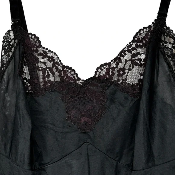 Vintage Carol Brent Black Full‎ Slip - Picture 2 of 7